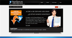 Desktop Screenshot of espanolseguros.com